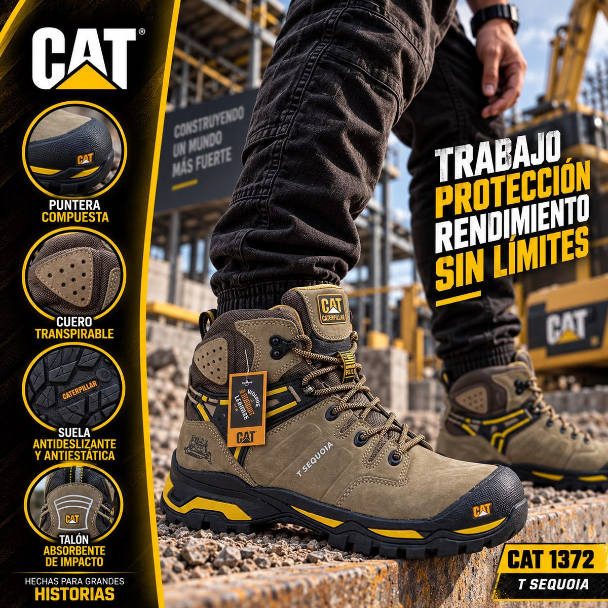Bota Cat 1372 Sequoia Beige