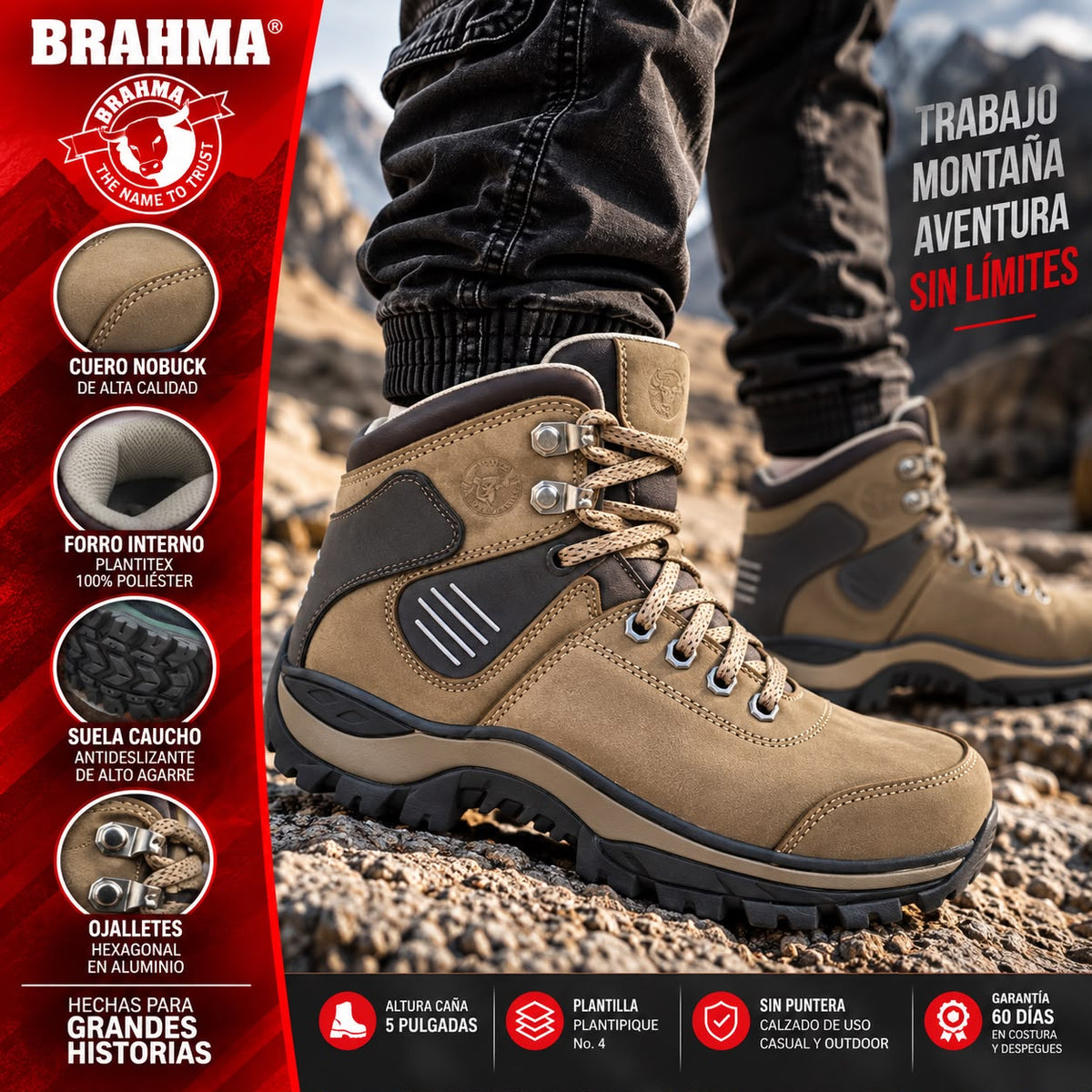 Bota Brahma 04 Beige